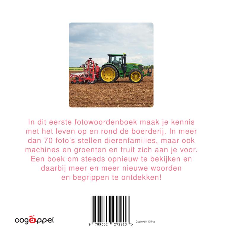 Achterkant van Mijn eerste fotoboek: op de boerderij