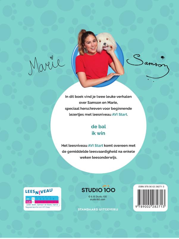 Achterkant van Ik leer lezen met Samson en Marie - 2 verhalen voor beginnende lezers - AVI Start