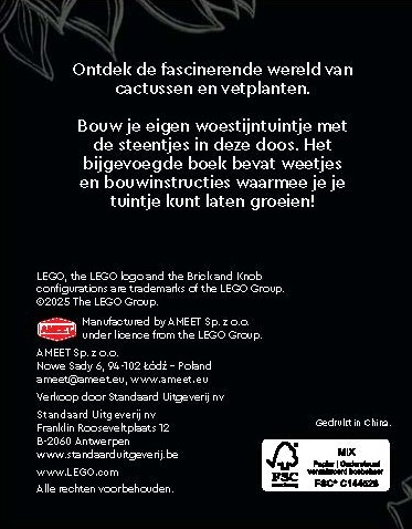 Achterkant van Lego Botanicals: Mini-woestijntuin