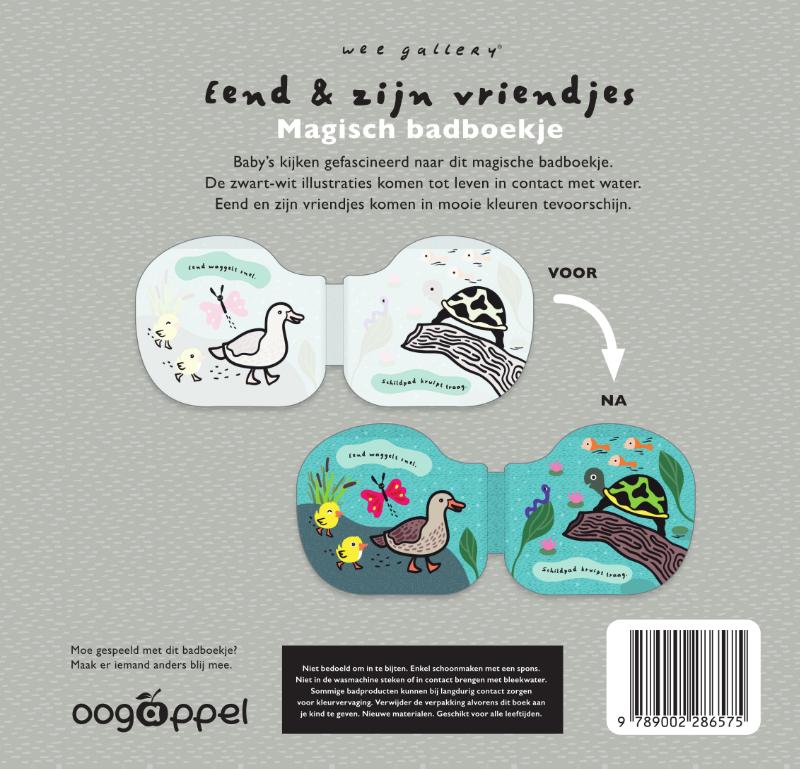 Achterkant van Eend en zijn vriendjes - Magisch badboekje Wee Gallery