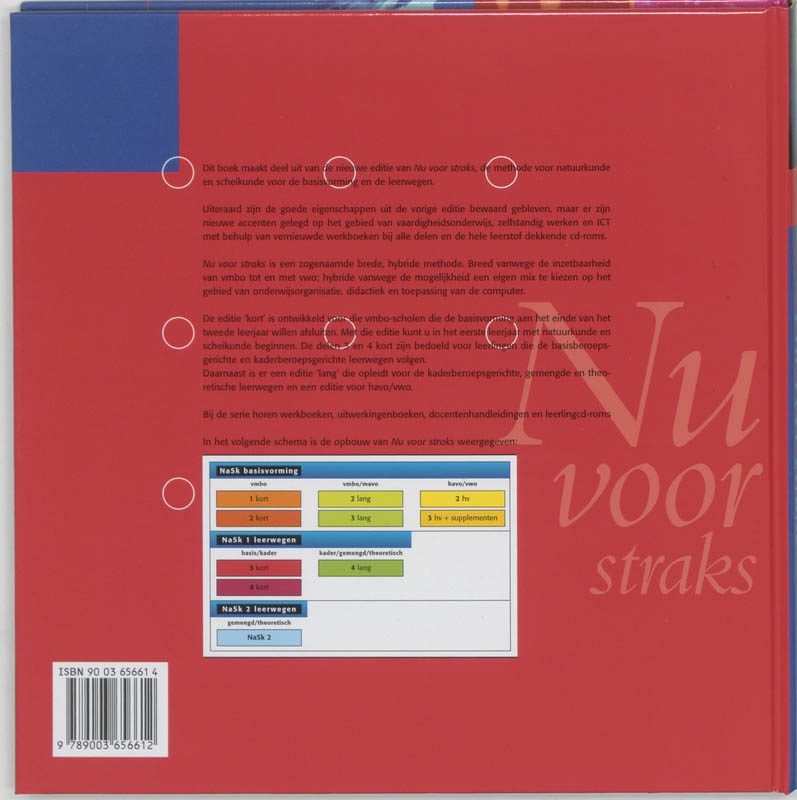 Achterkant van Leerboek