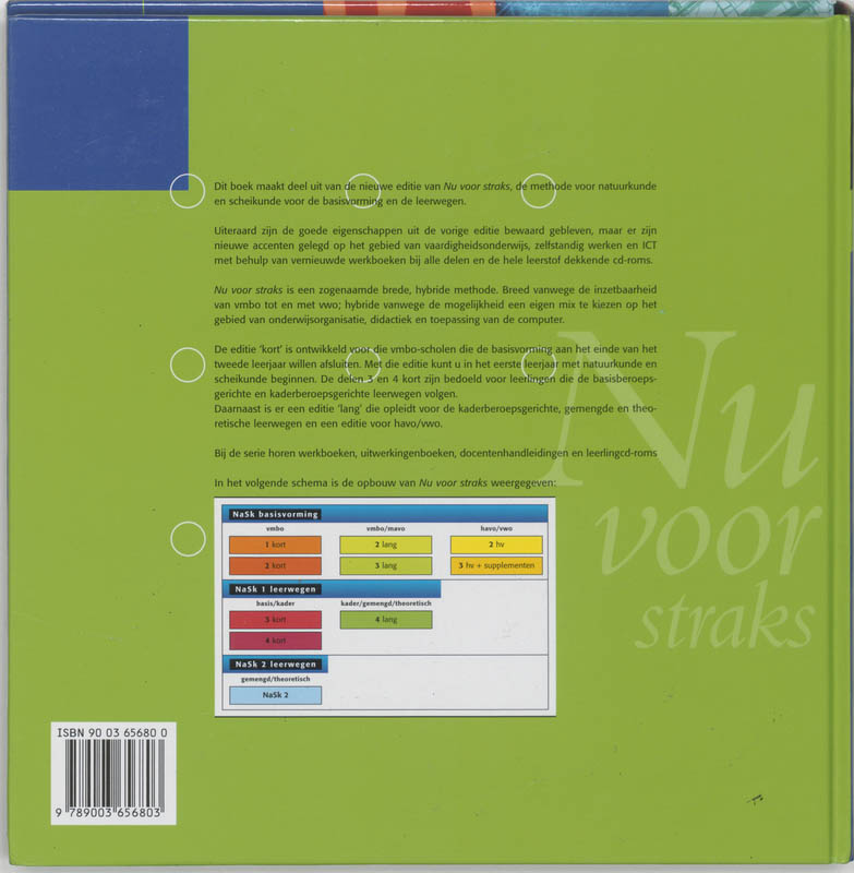 Achterkant van Leerboek