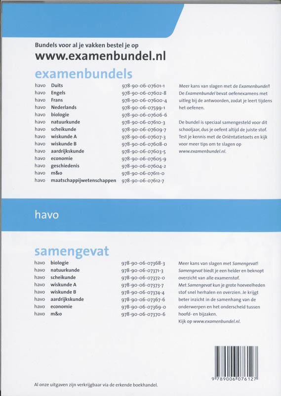 Achterkant van HAVO