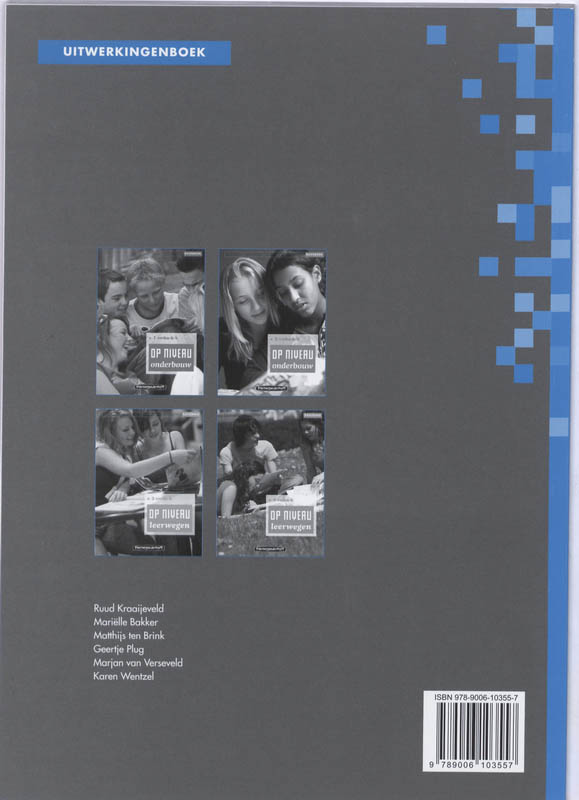 Achterkant van Uitwerkingenboek