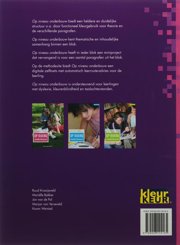 Achterkant van Basisboek