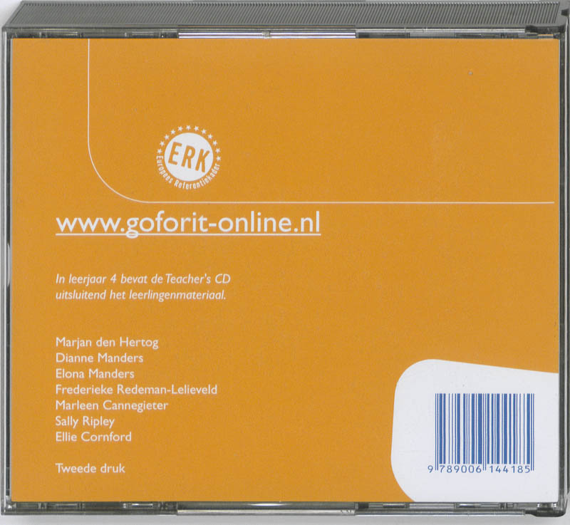 Achterkant van Teacher's CD