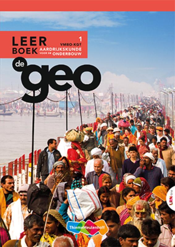 Achterkant van De Geo LRN-line online + boek 1 vmbo-kgt