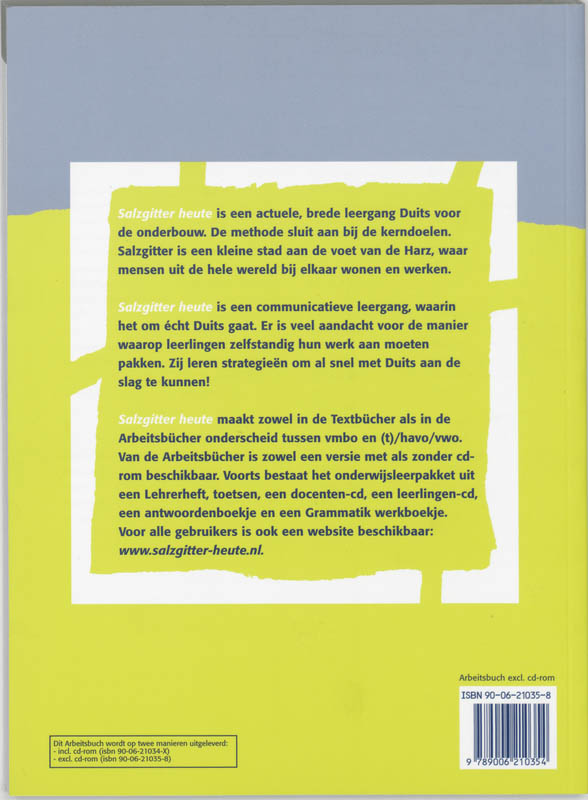 Achterkant van Arbeitsbuch