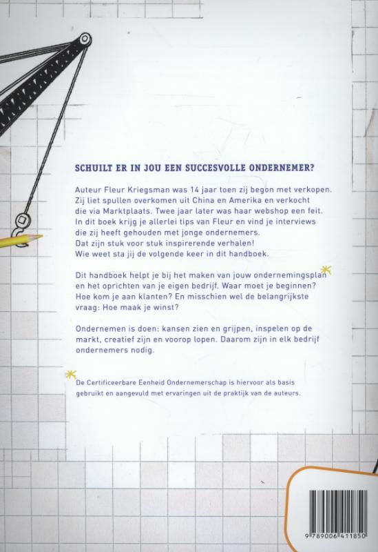 Achterkant van 200 procent hip handboek ondernemerschap