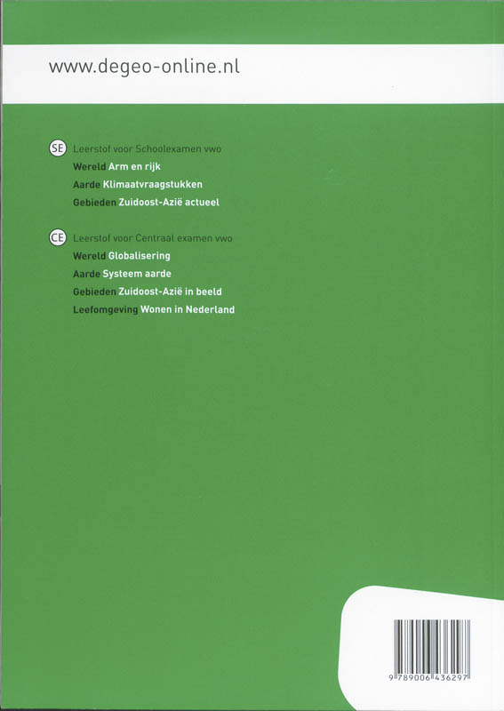Achterkant van Werkboek