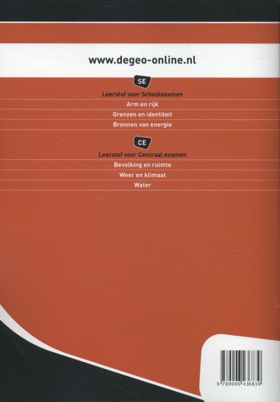 Achterkant van Werkboek SE