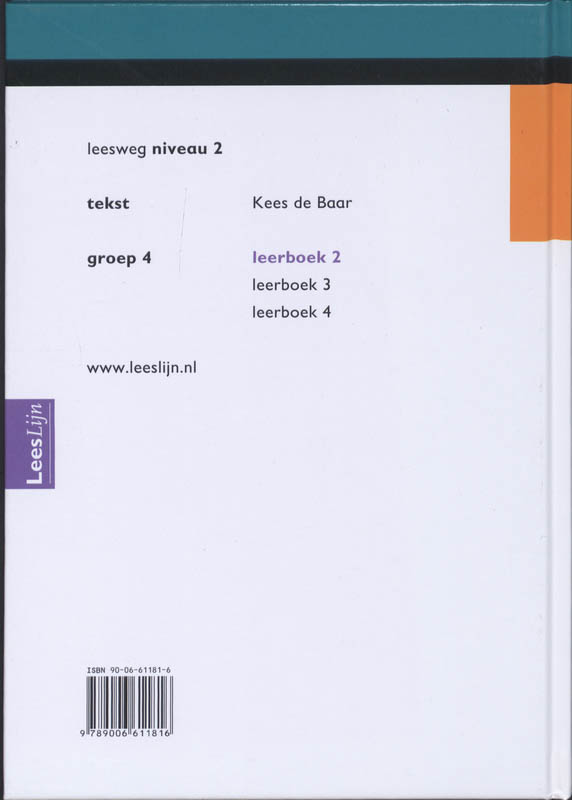 Achterkant van Leerboek