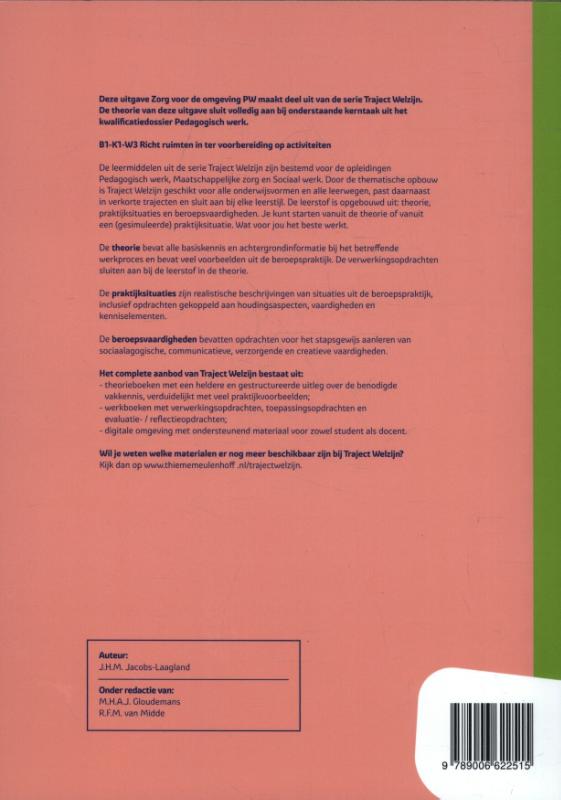 Achterkant van Werkboek niveau 3/4