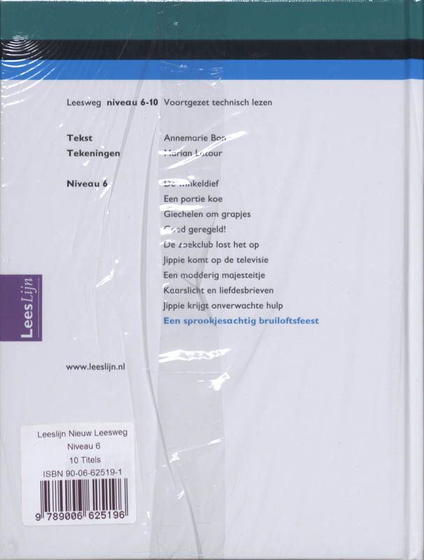 Achterkant van Leeslijn Nieuw Leesweg niveau 6 (set 10 boeken)