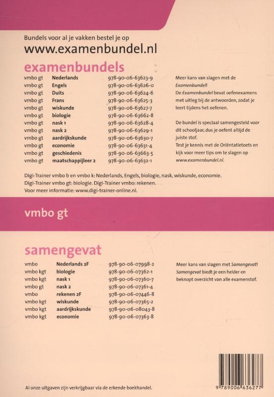 Achterkant van 2015/2016 vmbo-gt wiskunde 2015/2016