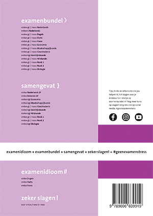 Achterkant van vmbo-gt/mavo Wiskunde 2022/2023