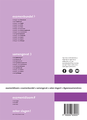Achterkant van Examenbundel vmbo-gt/mavo Nederlands 2022/2023