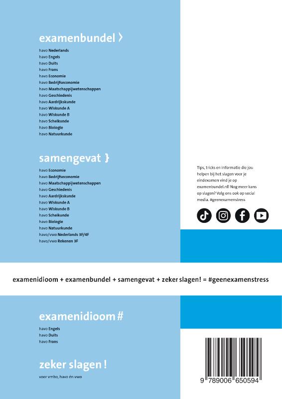 Achterkant van havo Geschiedenis 2024/2025
