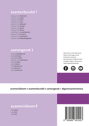 Achterkant van vmbo-gt/mavo Wiskunde 2019/2020