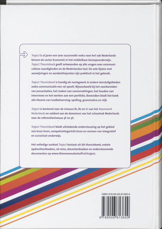 Achterkant van Traject Theorieboek
