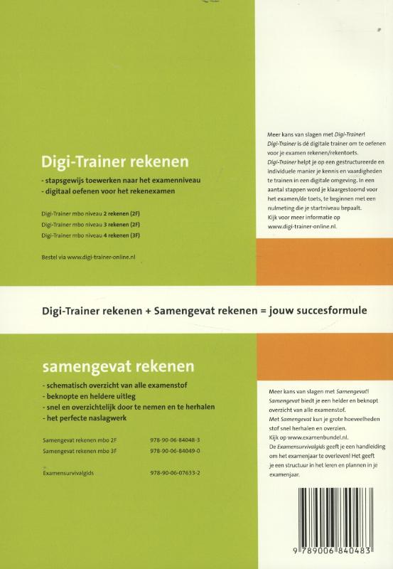 Achterkant van mbo rekenen 2F