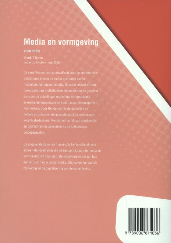 Achterkant van Media en vormgeving