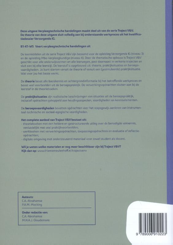 Achterkant van Verpleegtechnische handelingen niveau 3