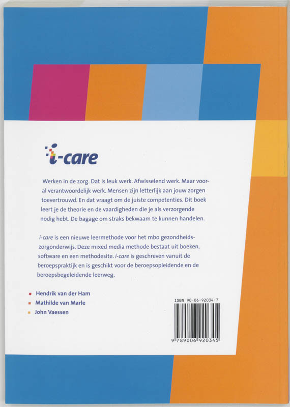 Achterkant van 308 Het verzorgen van chronisch zieken, lichamelijk gehandicapten en revaliderenden