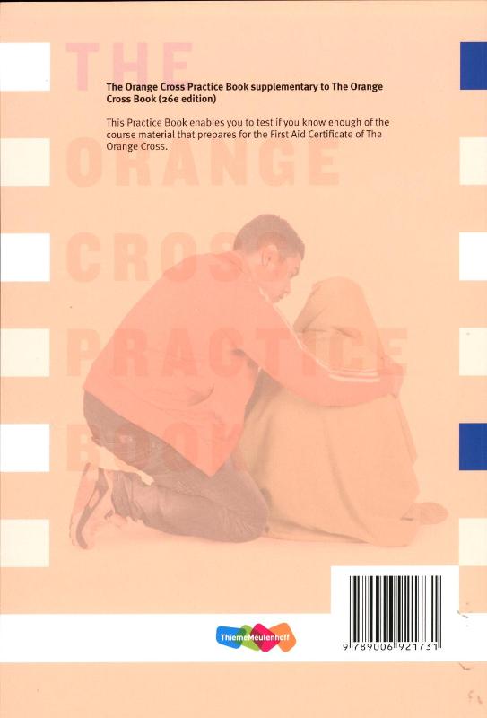 Achterkant van Practice book