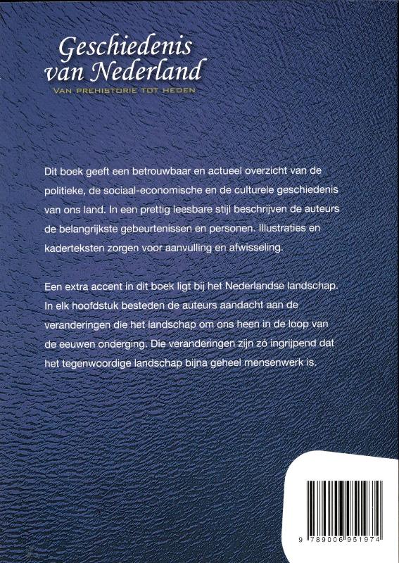 Achterkant van Geschiedenis van Nederland