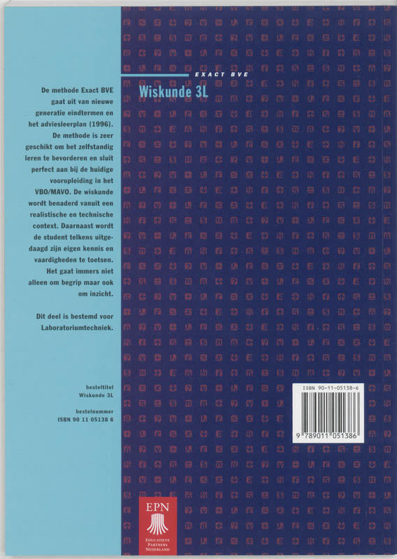Achterkant van Leerlingenboek