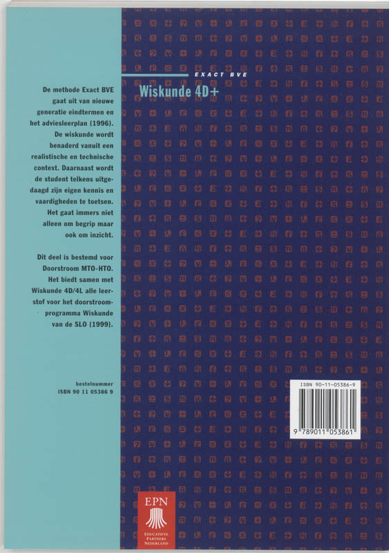 Achterkant van Leerlingenboek