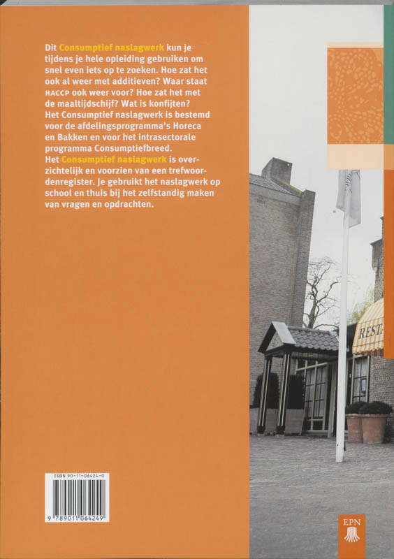 Achterkant van Tekstboek