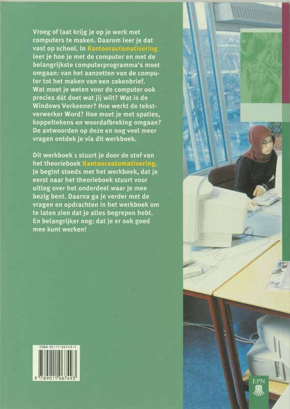 Achterkant van Werkboek