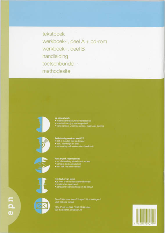 Achterkant van Werkboek-I