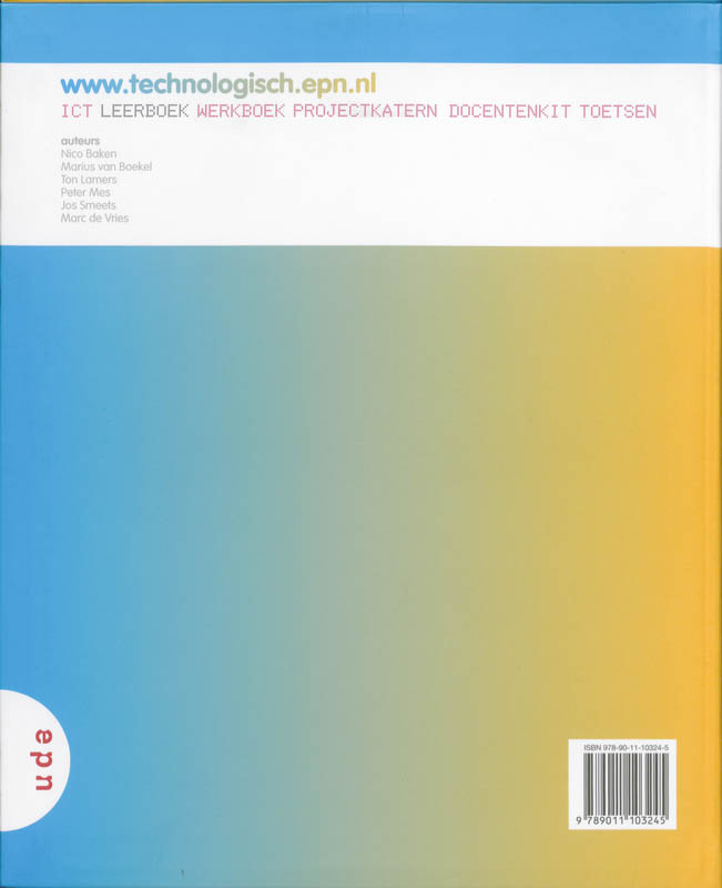 Achterkant van Leerboek-B