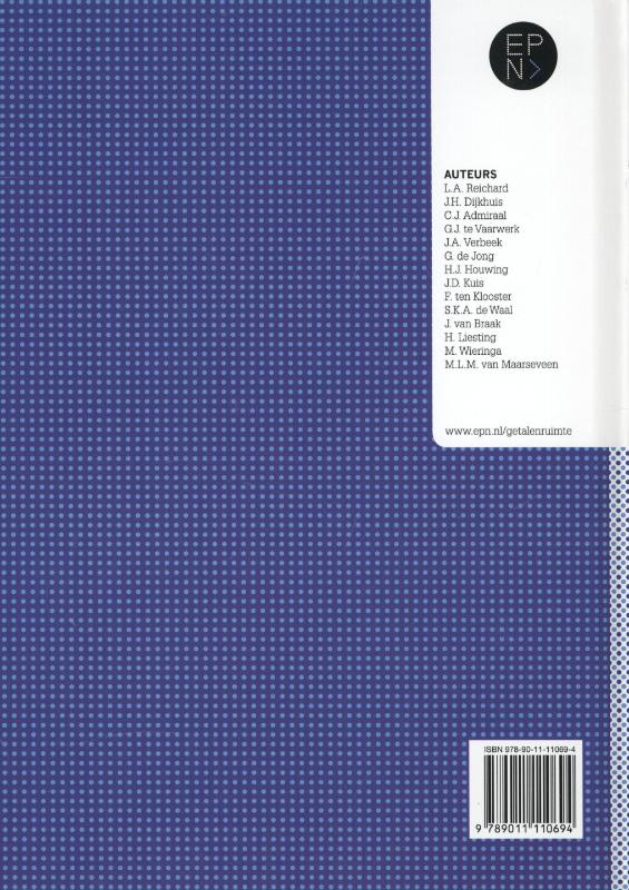 Achterkant van leerboek