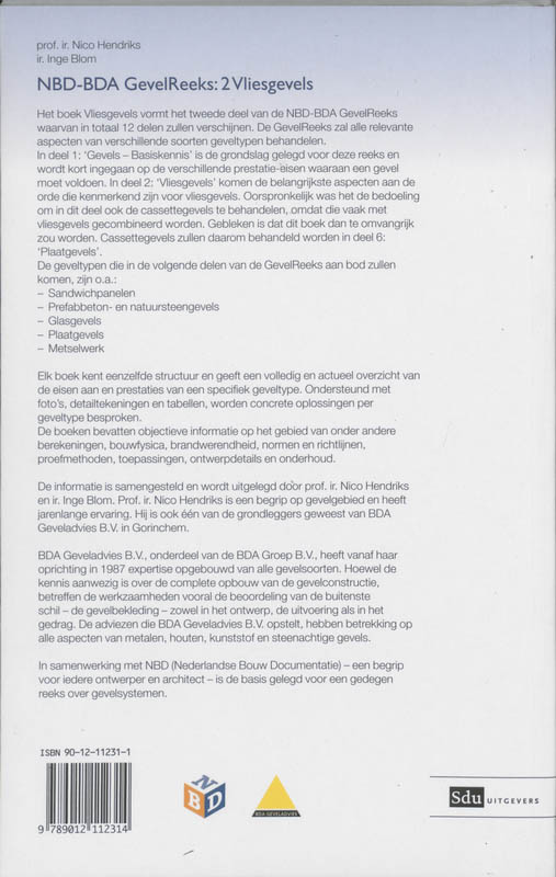 Achterkant van Vliesgevels