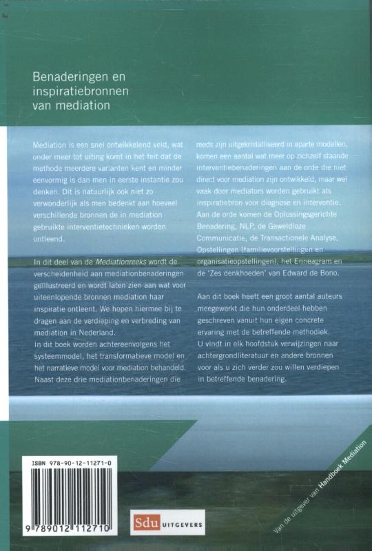 Achterkant van Benaderingen en inspiratiebronnen van mediation