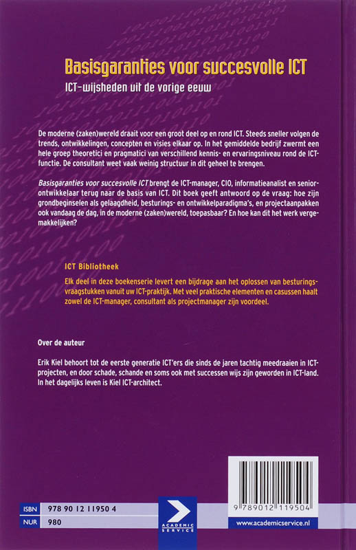 Achterkant van Basisgaranties voor succesvolle ICT