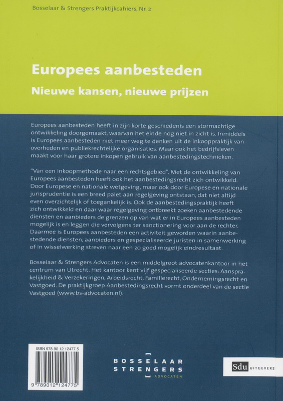 Achterkant van Europees aanbesteden