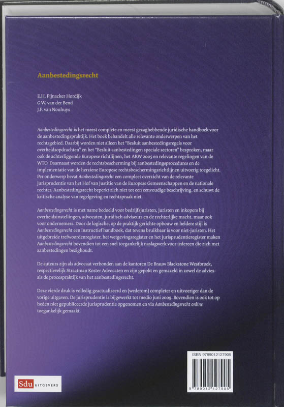 Achterkant van Aanbestedingsrecht