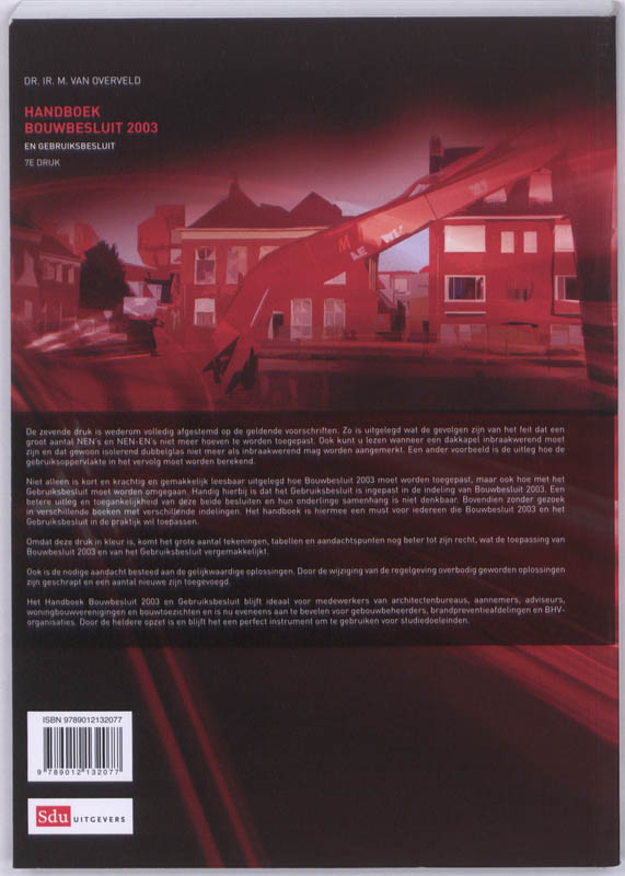 Achterkant van Handboek Bouwbesluit 2003 en gebruiksbesluit