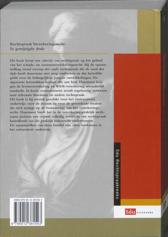 Achterkant van Rechtspraak Verzekeringsrecht