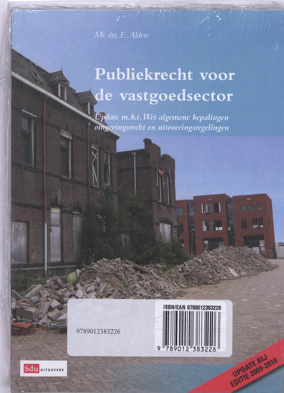 Achterkant van Publiekrecht voor de vastgoedsector Editie 2009-2010