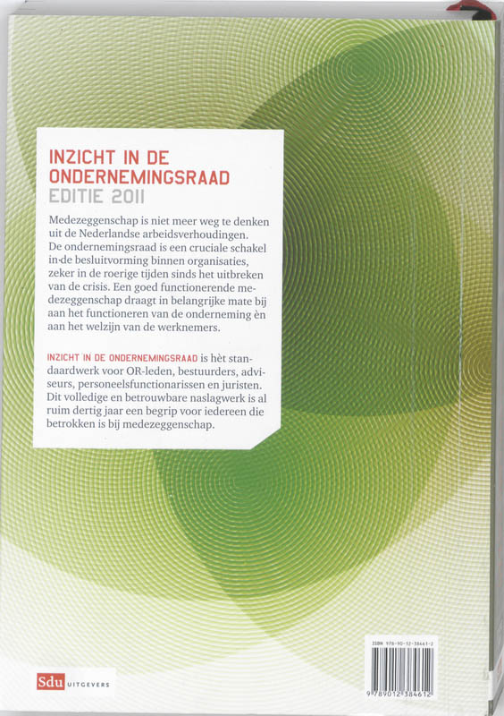 Achterkant van Inzicht in de ondernemingsraad