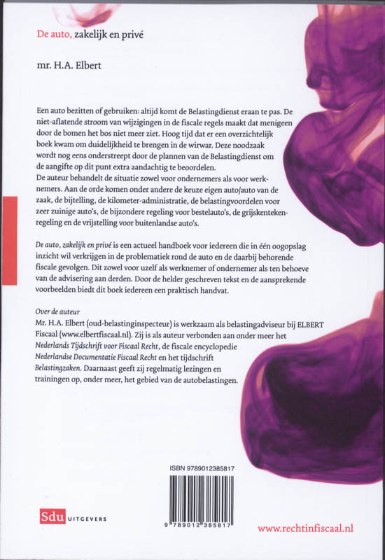 Achterkant van De auto, zakelijk en privé