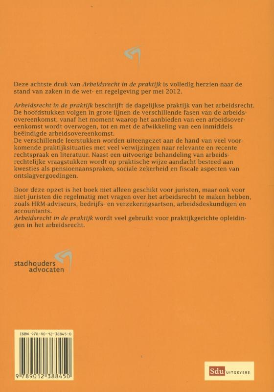 Achterkant van Arbeidsrecht in de praktijk