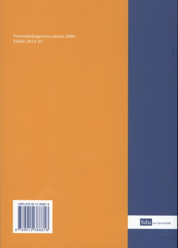 Achterkant van Vreemdelingencirculaire 2000