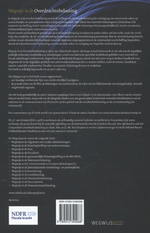 Achterkant van Wegwijs in de overdrachtsbelasting